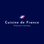 LOGO_CUISINEDEFRANCE_E_BUSINESS_MEETINGS fond bleu foncé